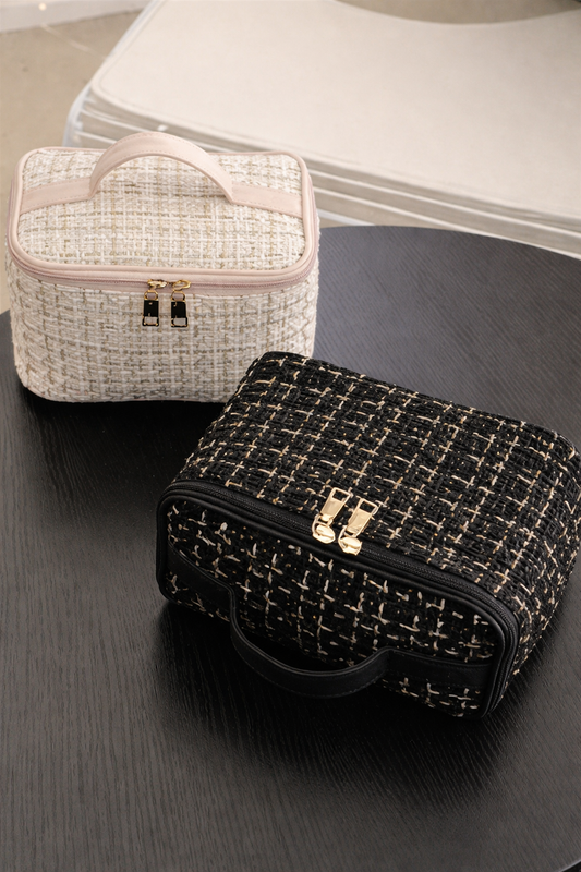 Tweed Cosmetic Storage Bag